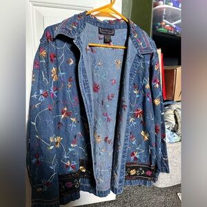 Vintage Embroidered Denim Jacket